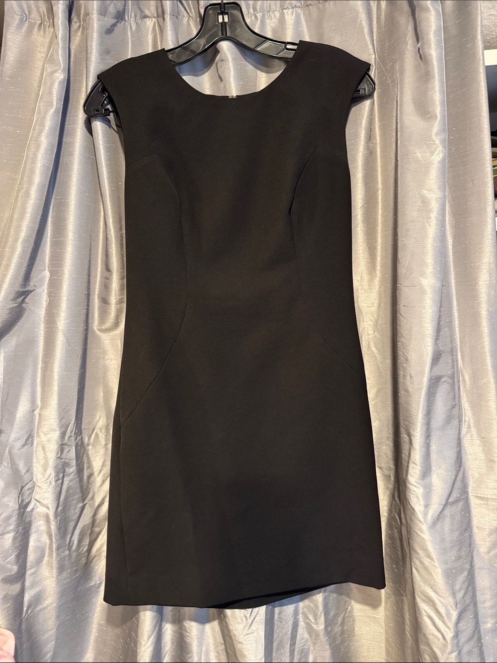 Milly Little Black Sheath Mini Dress Size 4